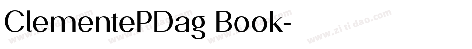 ClementePDag Book字体转换